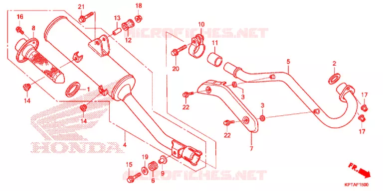 SILENCIEUX D'ECHAPPEMENT Honda MOTO 150 CRF 2017  CRF150FH