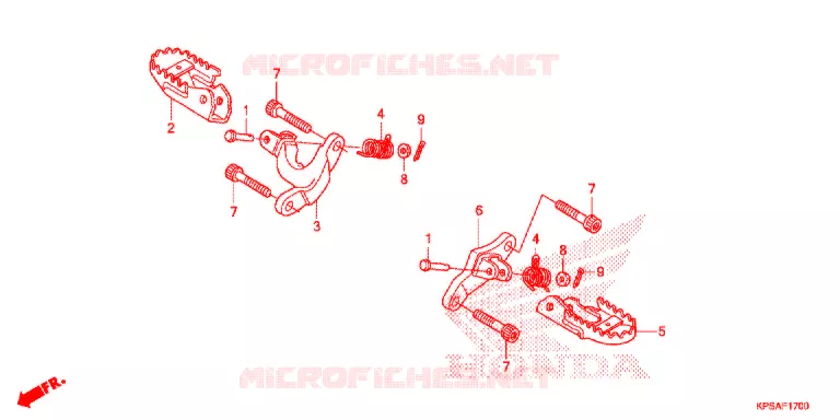 REPOSE PIED Honda MOTO 230 CRF 2014  CRF230FE