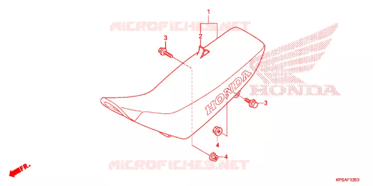 SELLE Honda MOTO 230 CRF 2014  CRF230FE