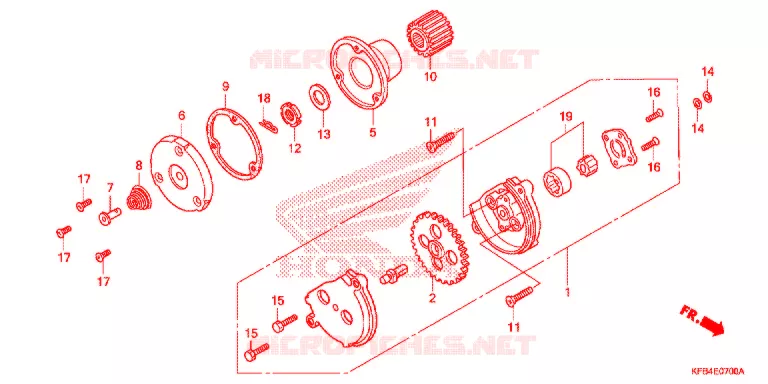 POMPE A HUILE Honda MOTO 230 CRF 2011  CRF230LB