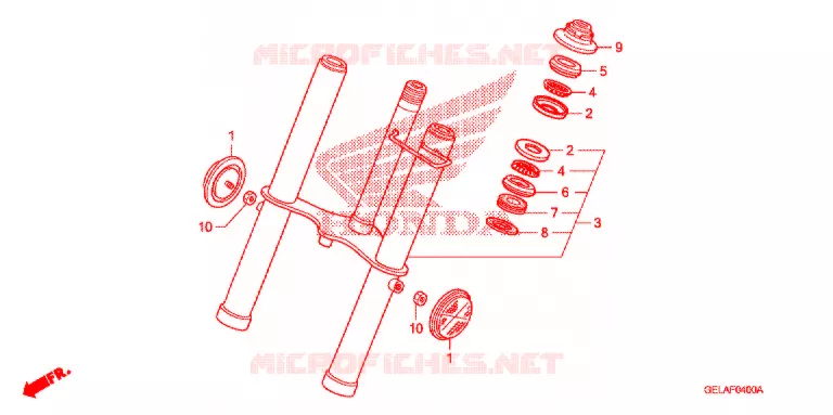 FOURCHE Honda MOTO 50 CRF 2008  CRF50F8