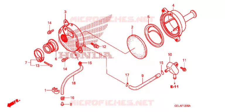 FILTRE A AIR Honda MOTO 50 CRF 2009  CRF50F9
