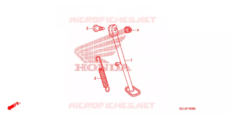 BEQUILLE Honda MOTO 50 CRF 2011  CRF50FB