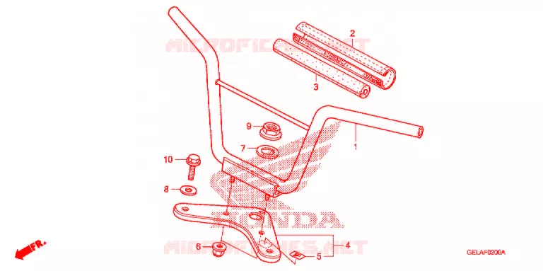 GUIDON - TE DE FOURCHE Honda MOTO 50 CRF 2011  CRF50FB