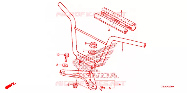 GUIDON - TE DE FOURCHE Honda MOTO 50 CRF 2012  CRF50FC