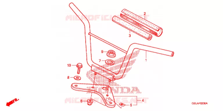 GUIDON - TE DE FOURCHE Honda MOTO 50 CRF 2012  CRF50FC
