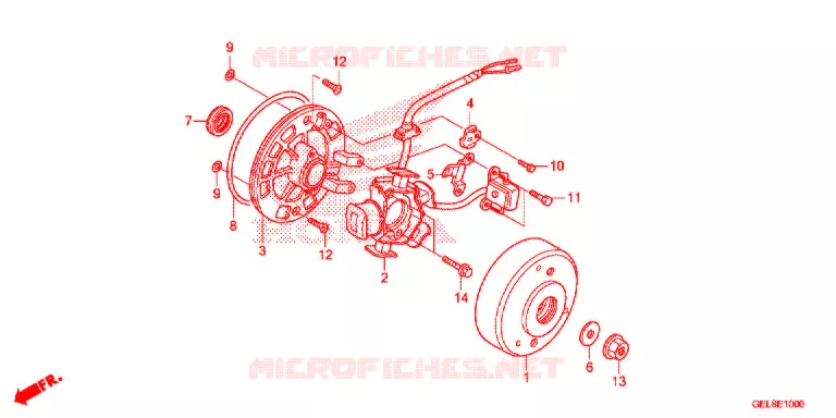 ALTERNATEUR Honda MOTO 50 CRF 2013  CRF50FD