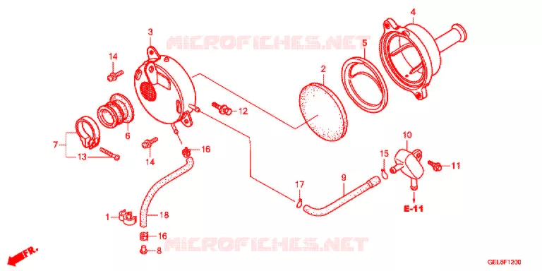 FILTRE A AIR Honda MOTO 50 CRF 2018  CRF50FE