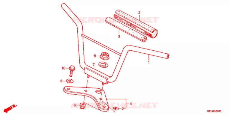 GUIDON - TE DE FOURCHE Honda MOTO 50 CRF 2015  CRF50FE