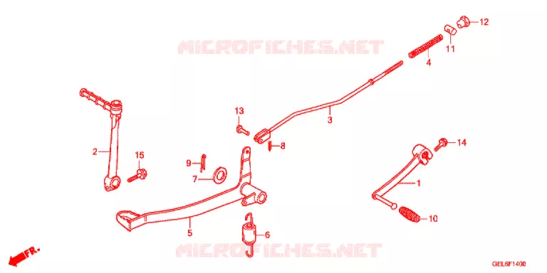 PEDALE DE FREIN - KICK Honda MOTO 50 CRF 2019  CRF50FE