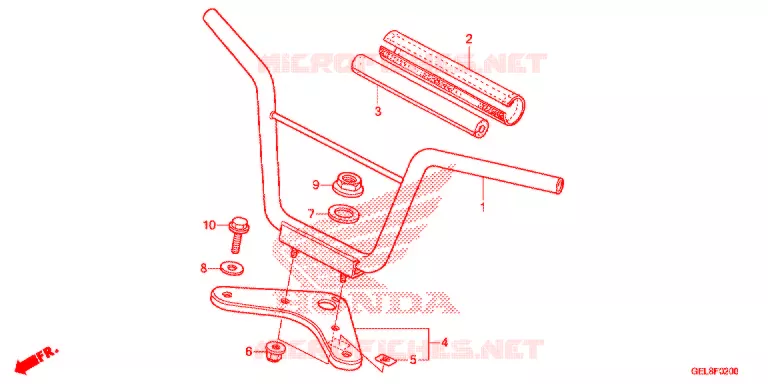 GUIDON - TE DE FOURCHE Honda MOTO 50 CRF 2017  CRF50FH