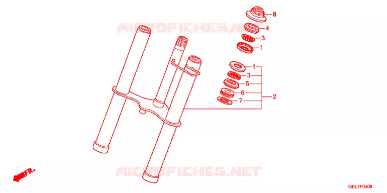 FOURCHE Honda MOTO 50 CRF 2021  CRF50FH