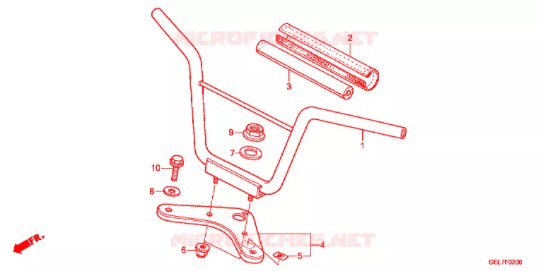 GUIDON - TE DE FOURCHE Honda MOTO 50 CRF 2021  CRF50FH