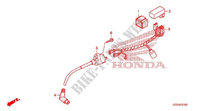 FAISCEAU DES FILS   BOBINE D'ALLUMAGE pour Honda CRF 70 2005