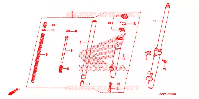 FOURCHE Honda MOTO 70 CRF 2005  CRF70F5