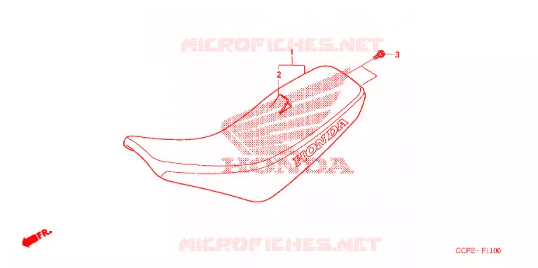 SELLE Honda MOTO 70 CRF 2005  CRF70F5