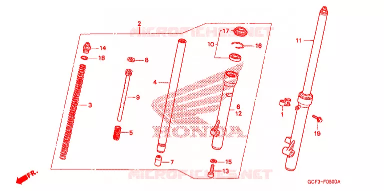 FOURCHE Honda MOTO 70 CRF 2006  CRF70F6