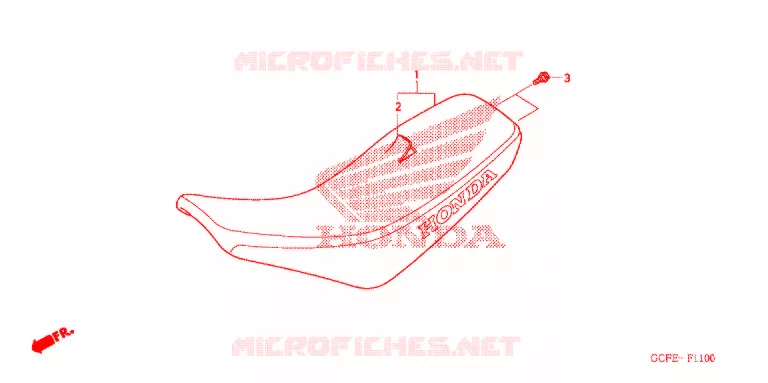 SELLE Honda MOTO 70 CRF 2010  CRF70F9