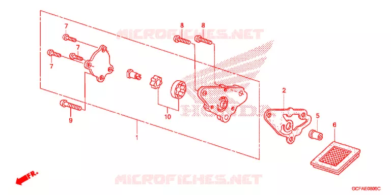 POMPE A HUILE Honda MOTO 50 CRF 2012  CRF70FC