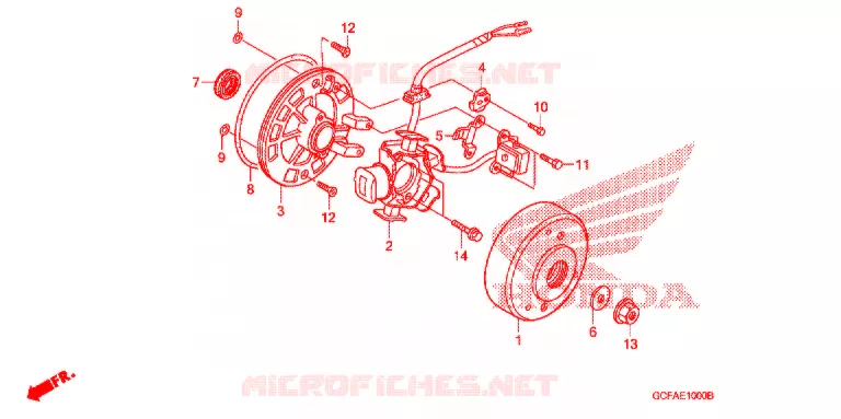 ALTERNATEUR Honda MOTO 50 CRF 2012  CRF70FC