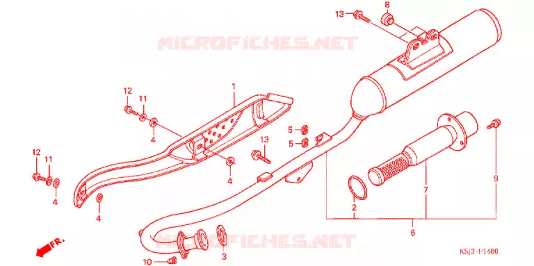 SILENCIEUX D'ECHAPPEMENT Honda MOTO 80 CRF 2005  CRF80F5