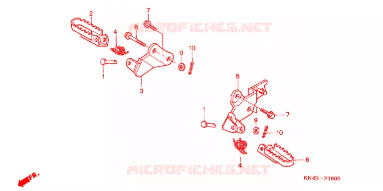 REPOSE PIED Honda MOTO 80 CRF 2006  CRF80F6