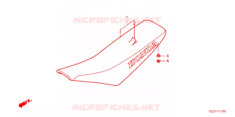 SELLE Honda MOTO 80 CRF 2006  CRF80F6