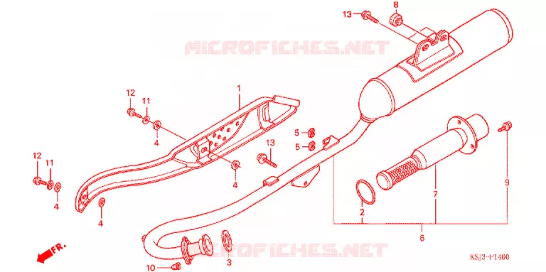 SILENCIEUX D'ECHAPPEMENT Honda MOTO 80 CRF 2006  CRF80F6