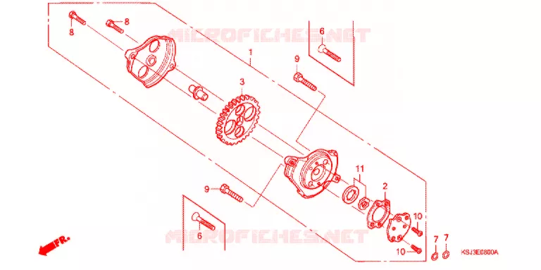 POMPE A HUILE Honda MOTO 80 CRF 2007  CRF80F7