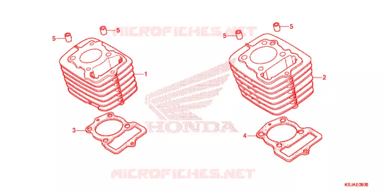 CYLINDRE Honda MOTO 80 CRF 2008  CRF80F8