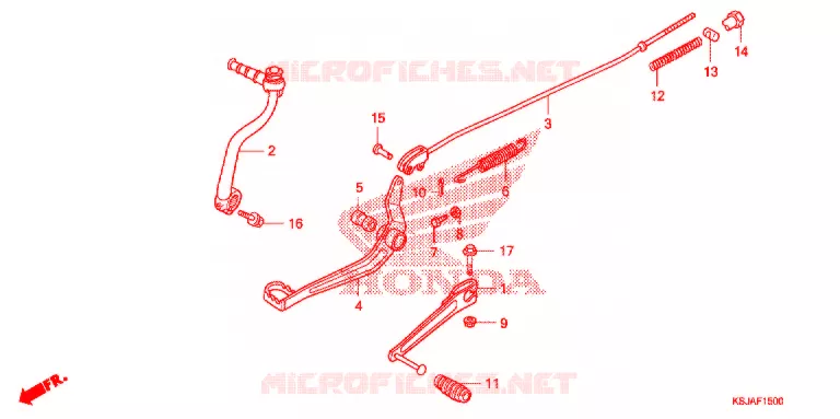 PEDALE Honda MOTO 80 CRF 2008  CRF80F8
