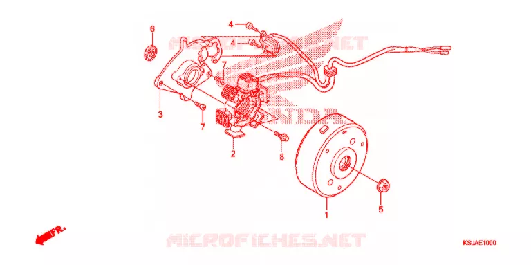 ALTERNATEUR (CRF80F) Honda MOTO 80 CRF 2009  CRF80F9