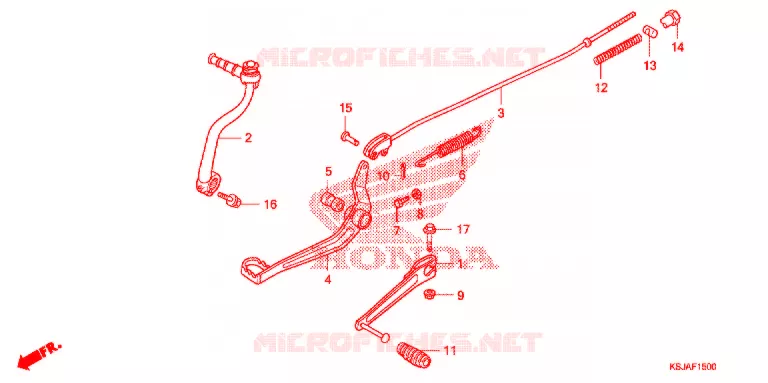 PEDALE Honda MOTO 80 CRF 2009  CRF80F9