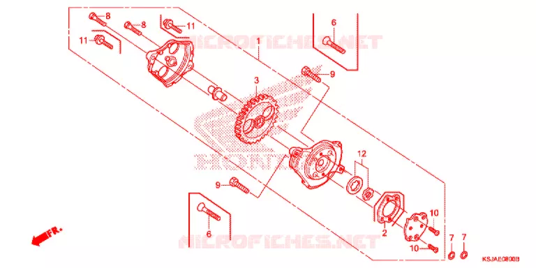 POMPE A HUILE Honda MOTO 80 CRF 2009  CRF80F9