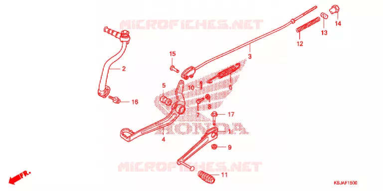 PEDALE Honda MOTO 80 CRF 2009  CRF80F9