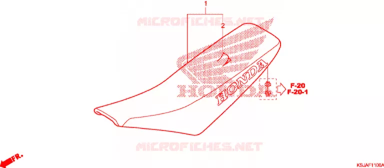 SELLE Honda MOTO 80 CRF 2009  CRF80F9