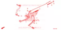PEDALE pour Honda CRF 80 2010