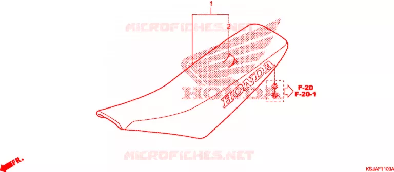 SELLE Honda MOTO 80 CRF 2010  CRF80FA