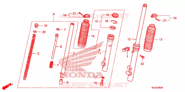FOURCHE Honda MOTO 80 CRF 2011  CRF80FB