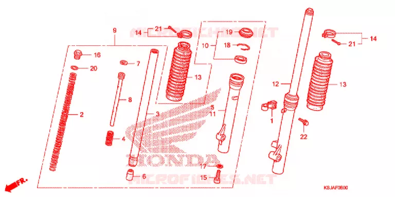 FOURCHE Honda MOTO 80 CRF 2011  CRF80FB