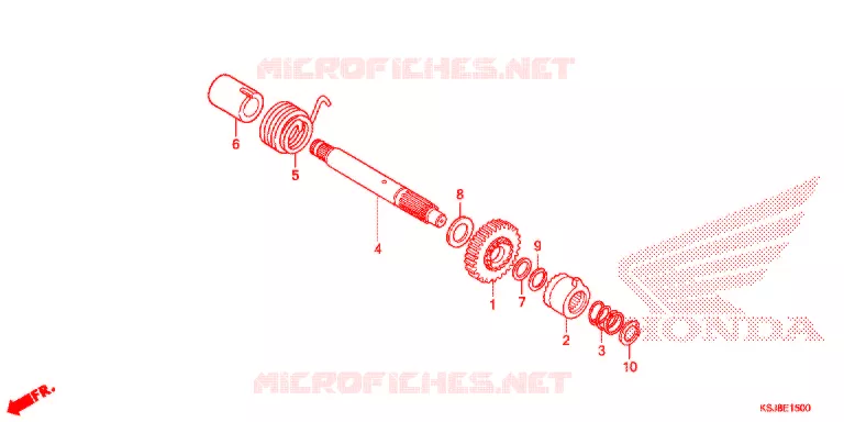 AXE DE KICK Honda MOTO 80 CRF 2012  CRF80FC