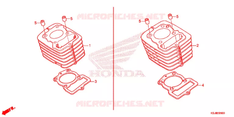 CYLINDRE Honda MOTO 80 CRF 2012  CRF80FC