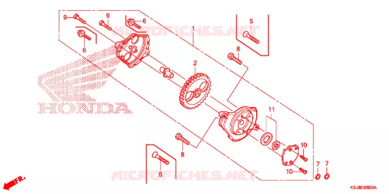 POMPE A HUILE Honda MOTO 80 CRF 2013  CRF80FD