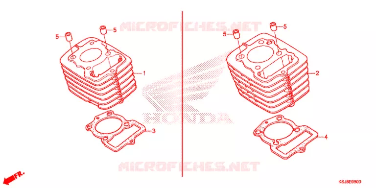 CYLINDRE Honda MOTO 80 CRF 2013  CRF80FD