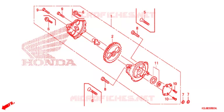 POMPE A HUILE Honda MOTO 80 CRF 2013  CRF80FD
