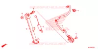 BEQUILLE LATERALE pour Honda CB 500 X ABS 2017