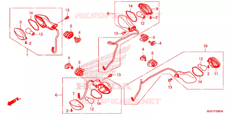 CLIGNOTANT Honda MOTO 650 CB 2017  CB650FAH