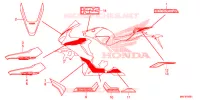 AUTOCOLLANTS (2) pour Honda CBR 1000 RR SP1 2017