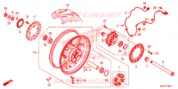 ROUE ARRIERE pour Honda CBR 1000 RR SP1 2017