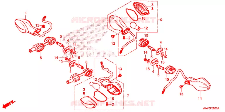 CLIGNOTANT Honda MOTO 500 CBR 2017  CBR500RH